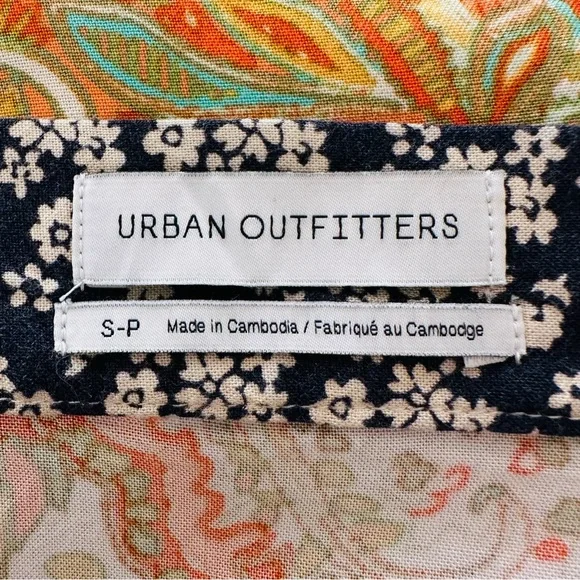 Urban Outfitters Toni Floral Wrap Skirt Paisley Boho Mini - Picture 7 of 8